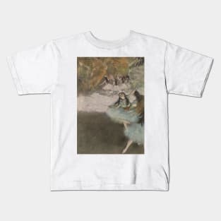 On the Stage by Edgar Degas Kids T-Shirt